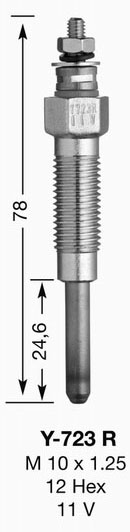BOUGIE DE PRECHAUFFAGE Y904R1 UT - Bougie et antiparasite