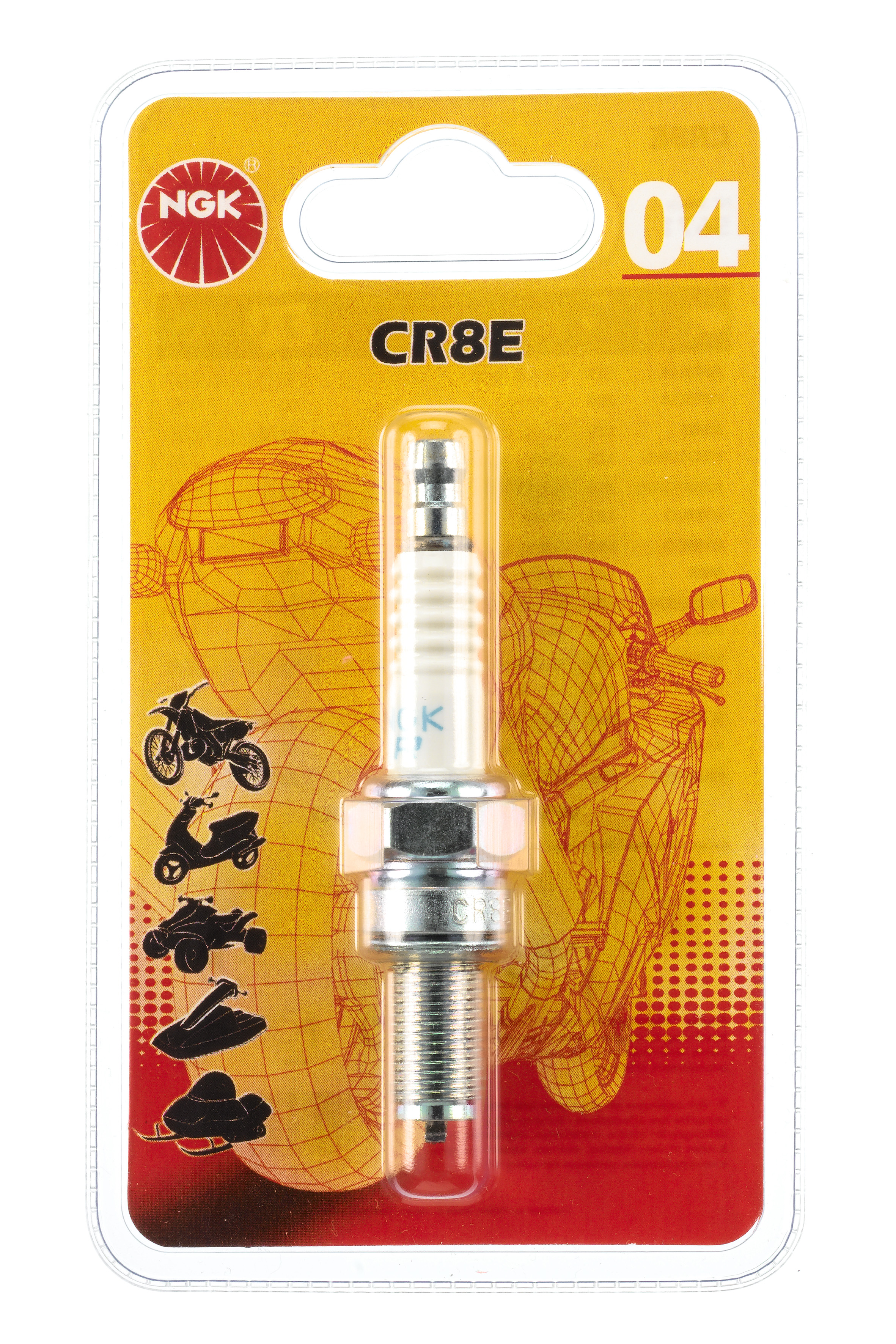 BOUGIE CR8EBL BL12RNO4 BLISTER - Bougie et antiparasite