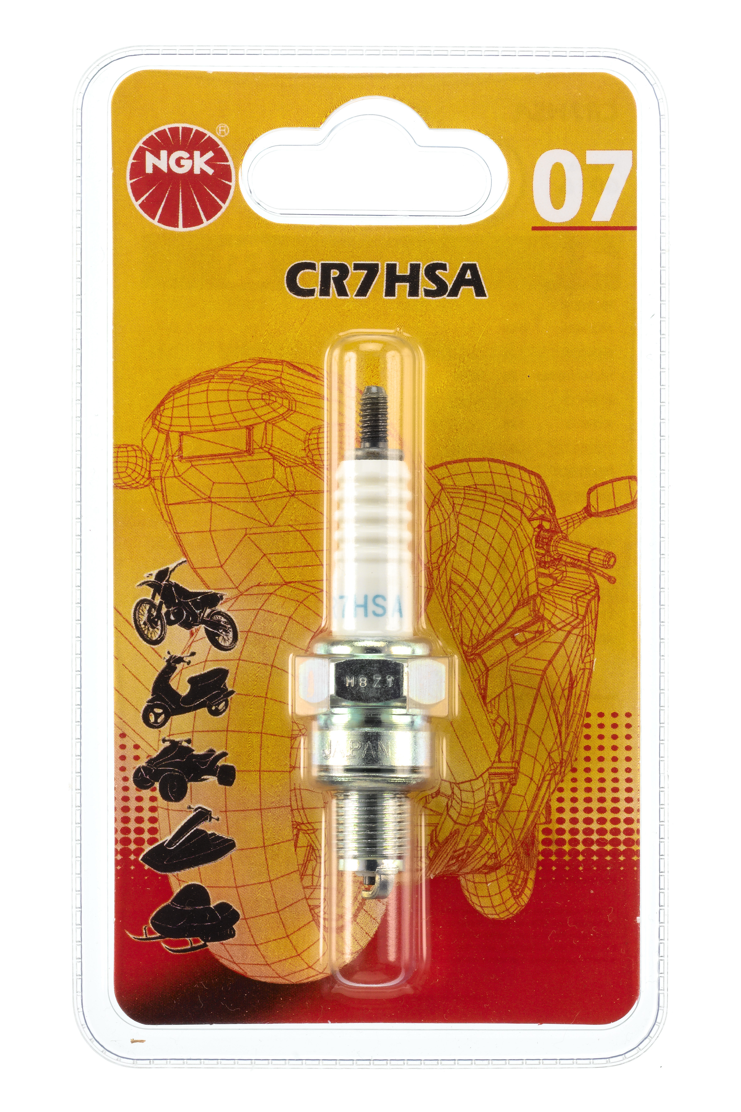 BOUGIE CR7HSABL BL12RNO7 BLISTER - Bougie et antiparasite