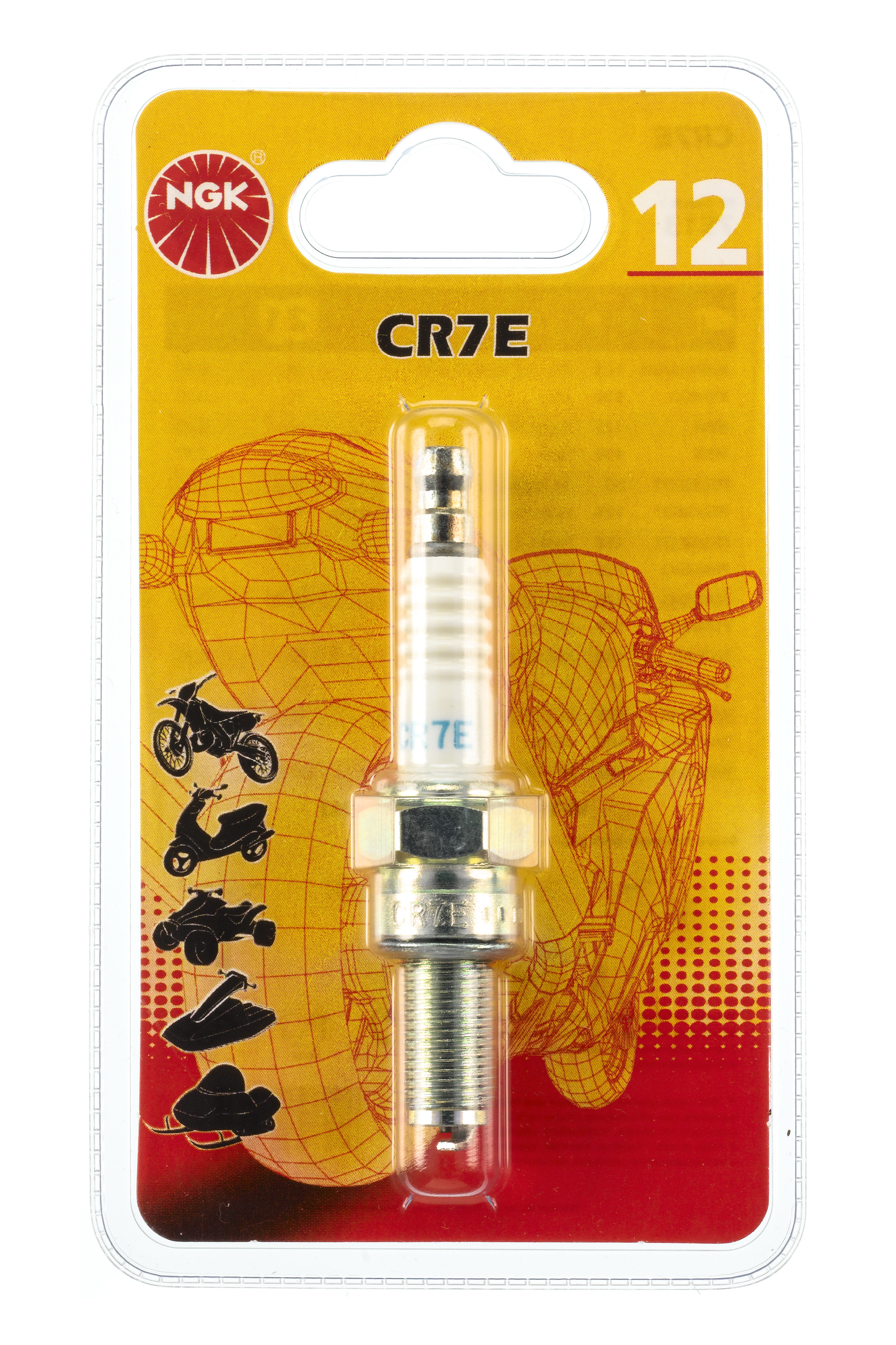 BOUGIE CR7EBL BL12RNO12 BLISTER - Bougie et antiparasite