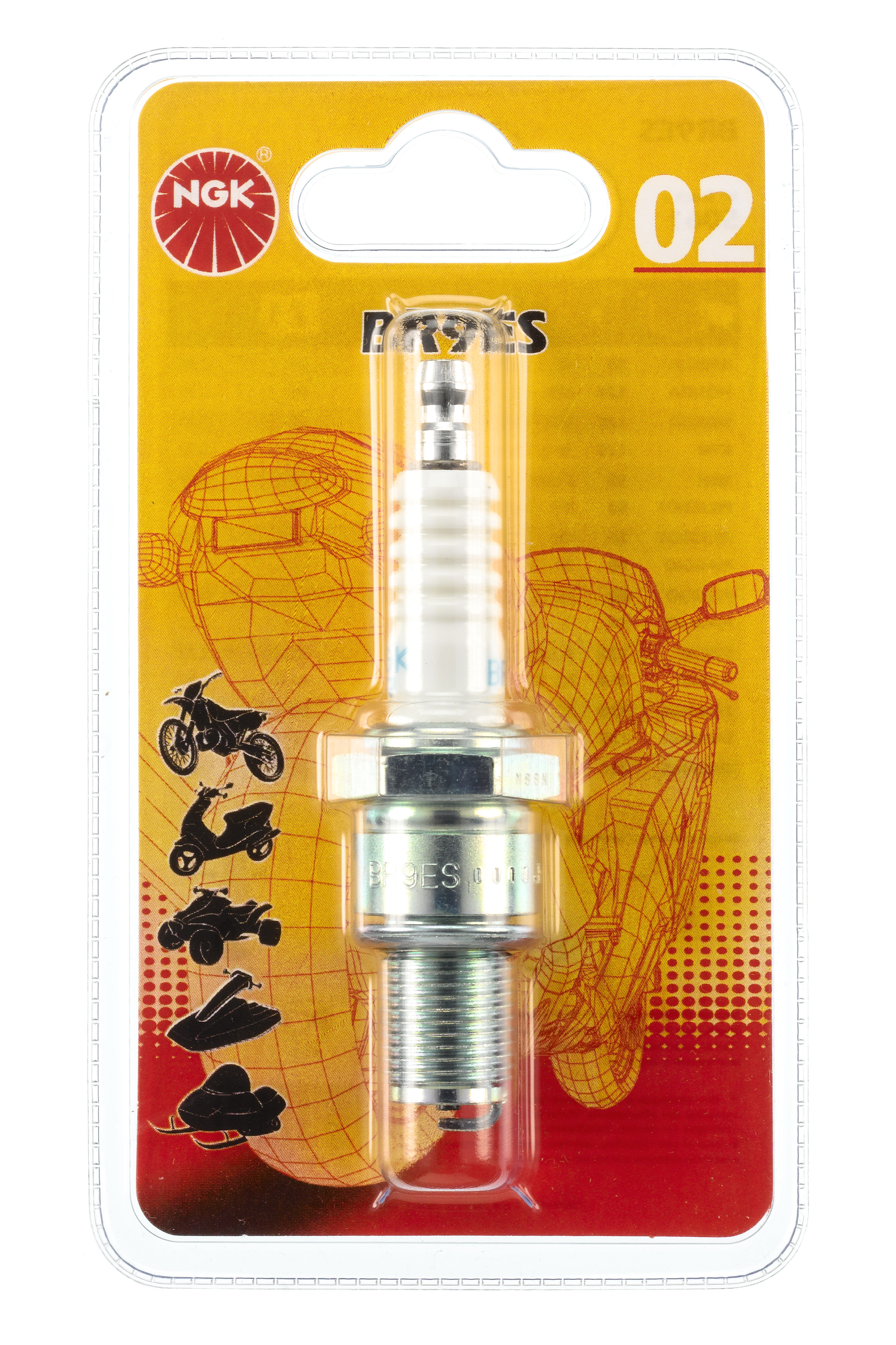 BOUGIE BR9ESBL BL12RNO2 BLISTER NGK - Bougie et antiparasite