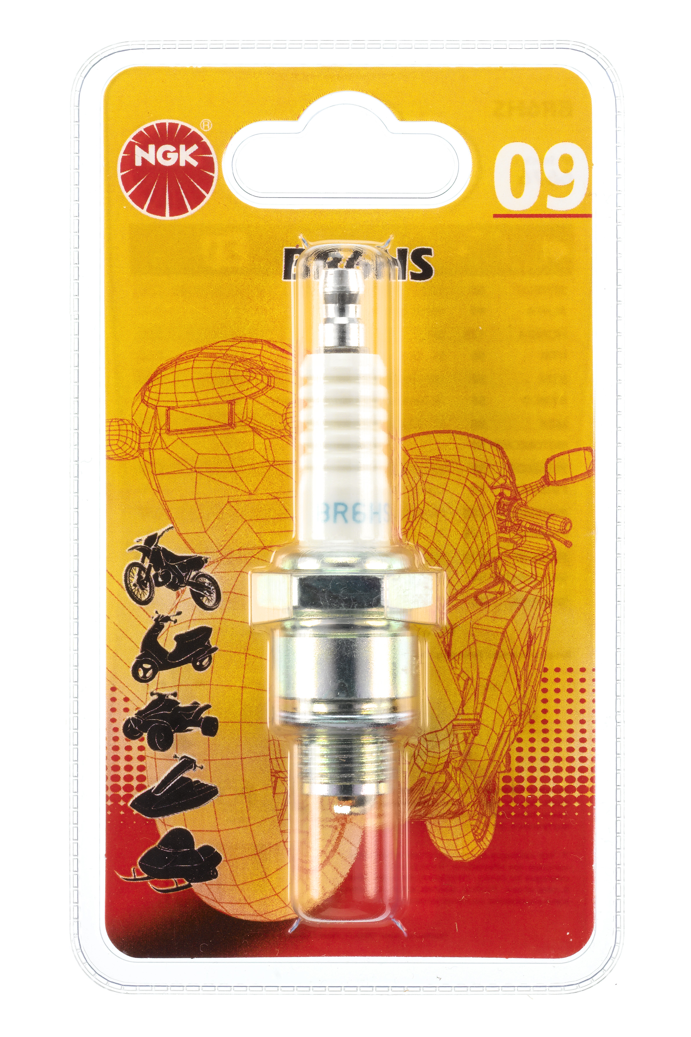 BOUGIE BR6HSBL BL12RNO9 BLISTER NGK - Bougie et antiparasite