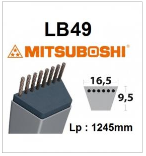 Courroie LB49 MITSUBOSHI - Courroie tondeuse