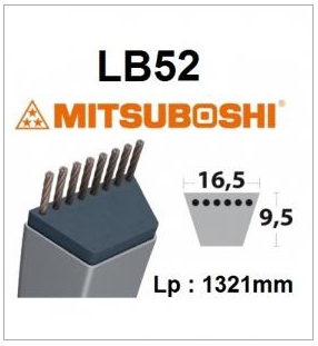 Courroie LB52 MITSUBOSHI - Courroie tondeuse