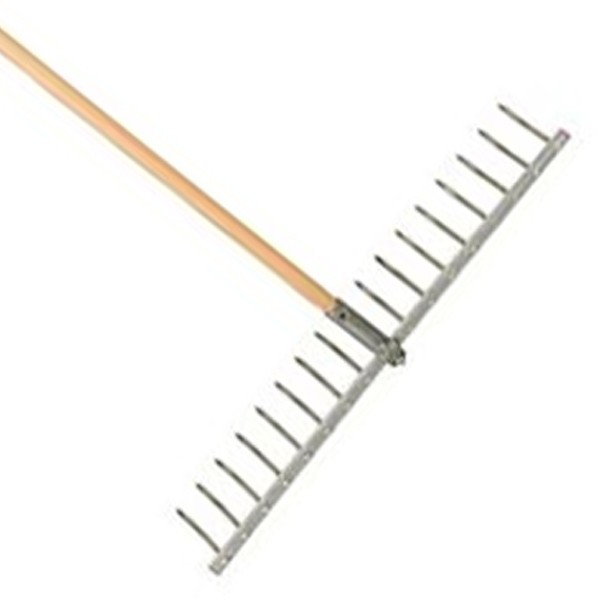 POLET Râteau 76cm Aluminium 17 dents Em bois 1m50 - Râteau de jardin
