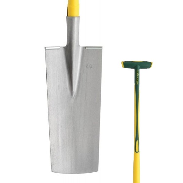 Louchet de pépiniériste 36 cm manche béquille Novagrip LEBORGNE - Louchet