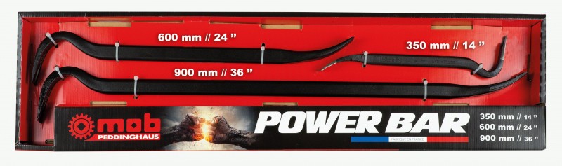 Lot de 3 pieds de biche PowerBar MOB - Equipement & Voirie