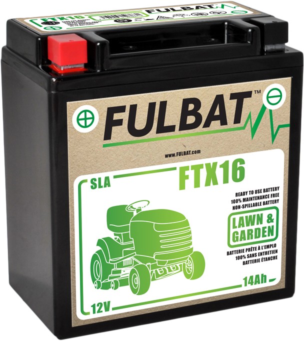 Batterie pour autoportée FTX 16 Fulbat 550763 14.7Ah et 12V - Batterie