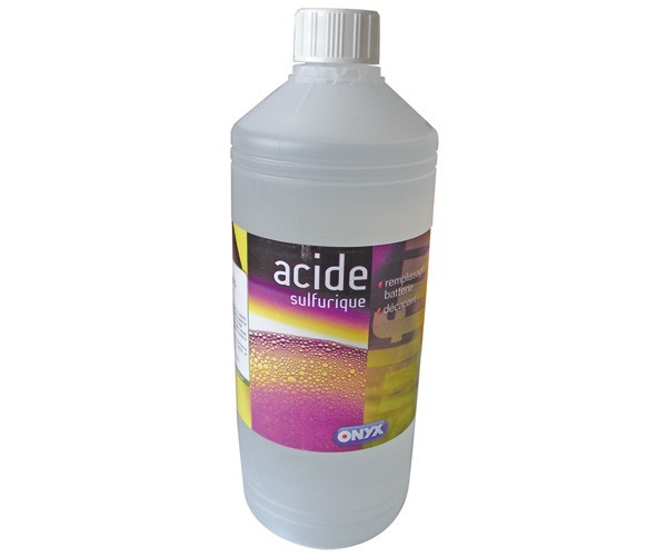 Acide pour batterie de tracteur tondeuse (1 litre) - Pièces détachées & conso