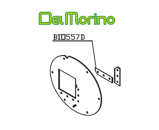 Contre couteau broyeur de végétaux Delmorino Scutum BIO557D - Couteau