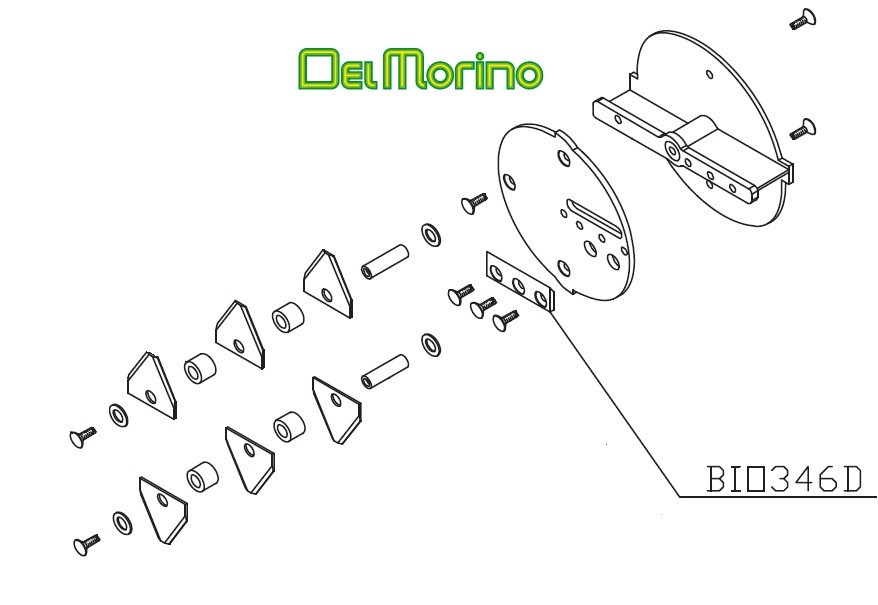 Couteau broyeur de végétaux Delmorino Pugio, BIO346D - Couteau