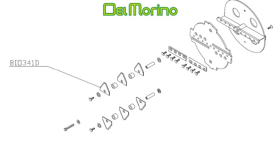 Couteau fléau broyeur de végétaux Delmorino Scutum, Pugio, BIO341D - Couteau