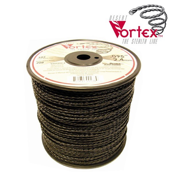 Fil nylon vortex Ø 2,7 mm pour débroussailleuse en bobine de 167 mètres - Fil débroussailleuse