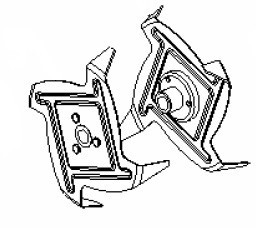 Fraise exterieur Droite ou interieur Gauche, Motobineuse Dori MD20, 2060023A - Lame de tondeuse