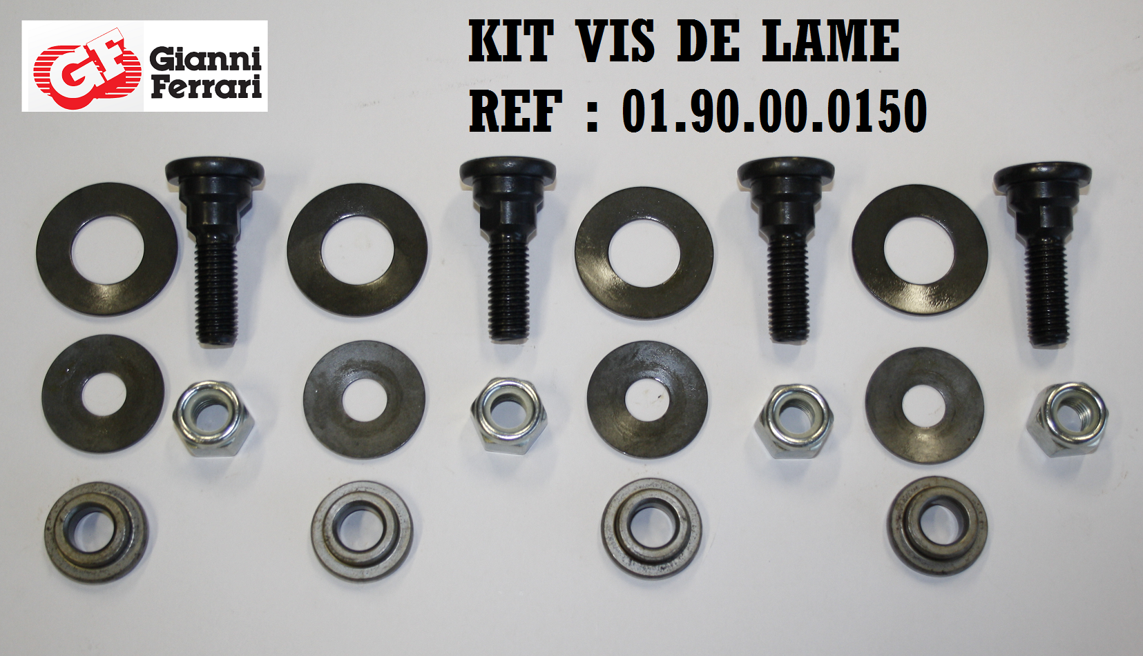 Kit de vis pour lame Gianni Ferrari 01.90.00.0150 - Lame de tondeuse