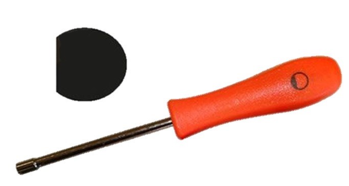 Tournevis de réglage carburateur Forme D, Walbro, Zama, tronçonneuse, taille haies, moteur 2 temps - Ecrou et vis de lame