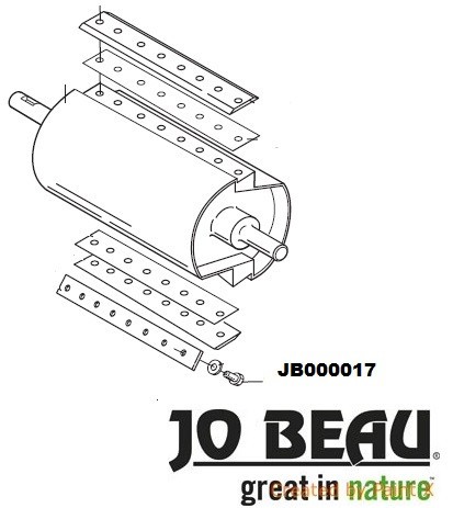 Vis contre lame Jo Beau, M500, 000017, M50020 - Ecrou et vis de lame