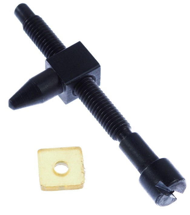 Vis de tension de chaîne tronçonneuse, Husqvarna 501537101, pour modèles 51, 61, 66, 162, 266, 181, 268, 272, 281 et 288 - Ecrou et vis de lame