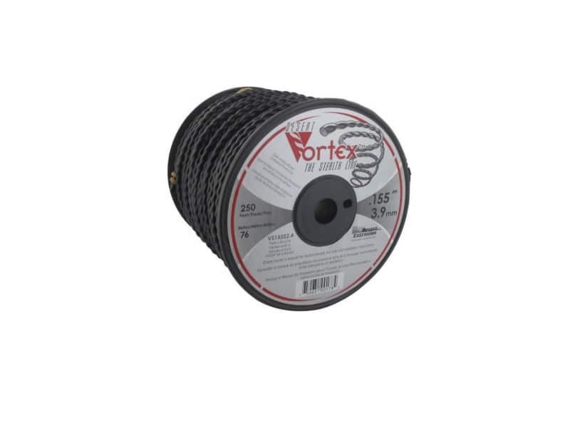 Fil nylon vortex Ø 3,9 mm pour débroussailleuse en bobine de 76 mètres - Fil débroussailleuse