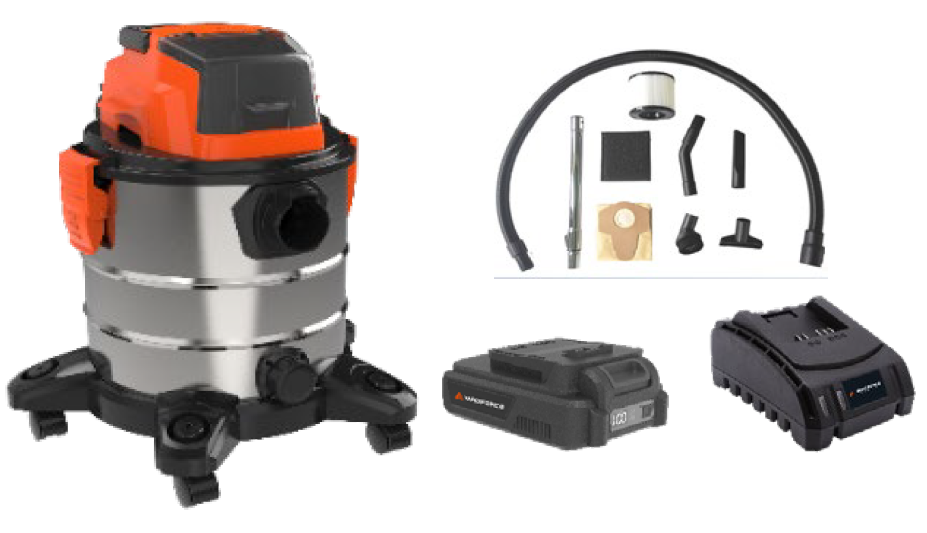 Aspirateur eau-poussière Yard Force LWCVC120 V - Nettoyage
