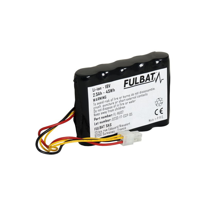 BATTERIE 18V 2.5Ah POUR ROBOT TONDEUSE FULBAT FLHU02 - Batterie