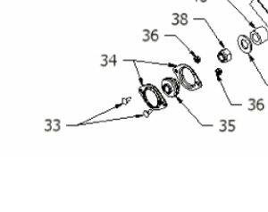 Ecrou Dorigny Dormak 9010030 - Ecrou et vis de lame