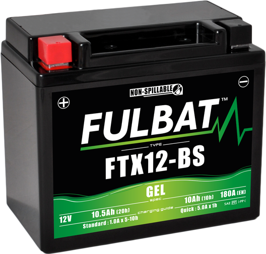 Batterie FTX12-BS GEL Fulbat 550922 12V et 10.5Ah - Batterie