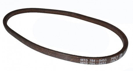 Courroie de transmission MTD 754-0453 - Long. ext. 91,4 cm - Courroie tondeuse
