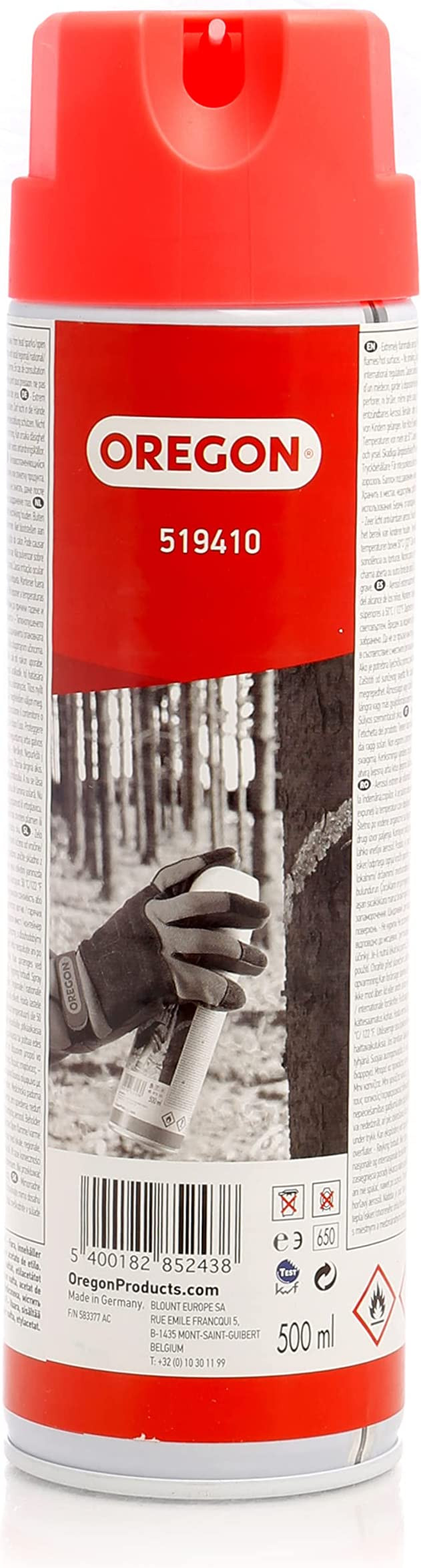 Peinture de marquage rouge OREGON 519410 - Equipement & Voirie