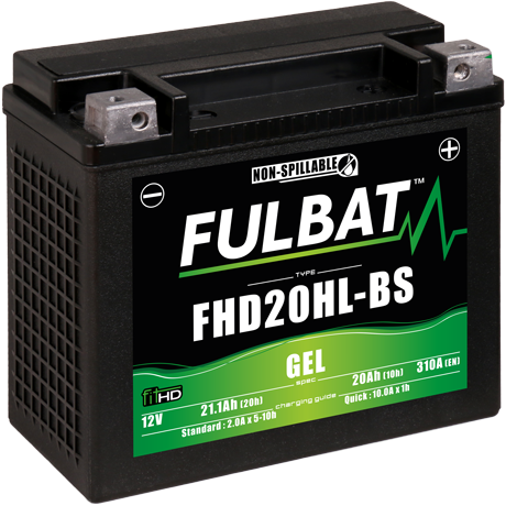 Batterie Fulbat FHD20HL-BS gel 12 V pour Harley Davidson - Batterie