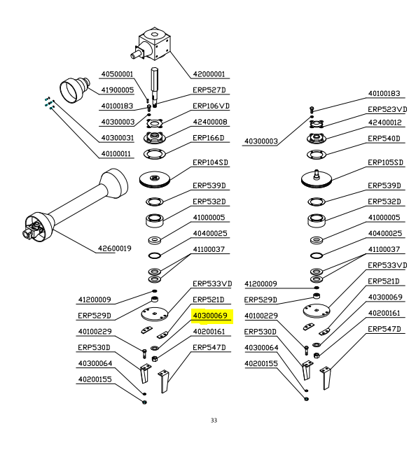 Rondelle 40 x 20, 4 x 2.5 40300069 - Rondelle