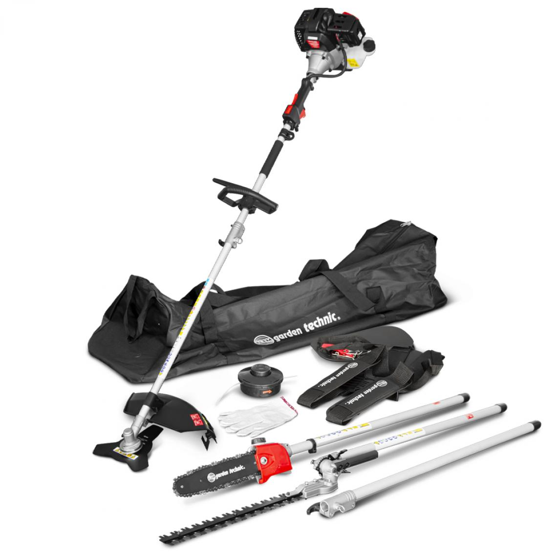 Outils 4 en 1 / Débroussailleuse / Taille haies / Elagueuse Elem Garden Technic - Débroussailleuse