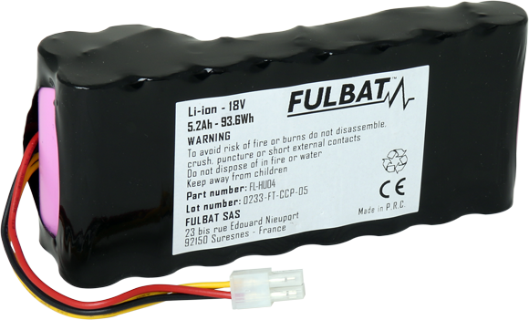 Batterie FLHU04 pour robot tondeuse FULBAT - Batterie