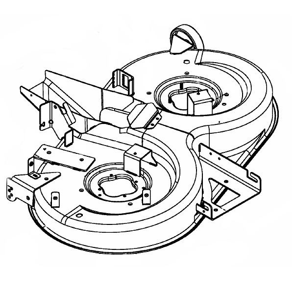 Plateau de coupe MTD LT 5 105 683-04390E-S - Plateau de coupe