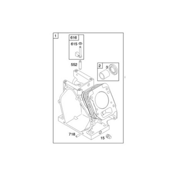 Cylindre moteur Briggs et Stratton - 794188 - Cylindre
