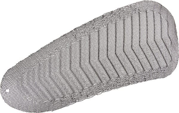 Grille droite - ETESIA - Référence ET32140 - Carter