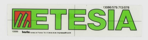Autocollant - ETESIA - Référence ET13086 - Autocollant
