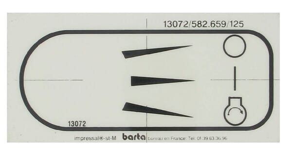 Autocollant - ETESIA - Référence ET13072 - Autocollant