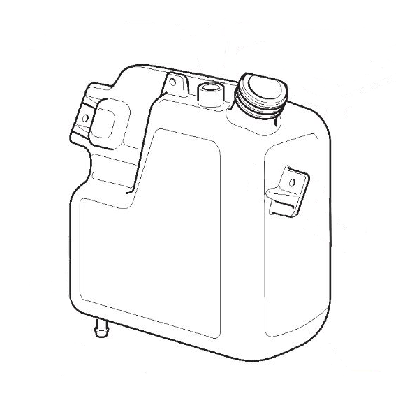 Réservoir essence tracteur tondeuse  GGP - 325735125/2 - Réservoir, Robinet, Durite essence