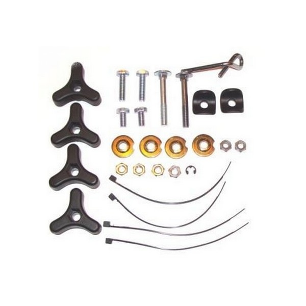 Kit visserie guidon tondeuse GGP - 381008614/3 - Ecrou et vis de lame