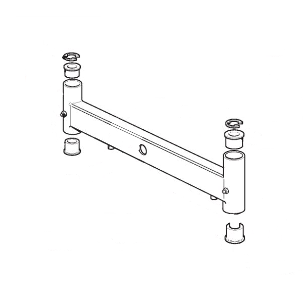 Essieu avant autoportée  GGP - 382034024/1 - Bras, Essieu, Étrier