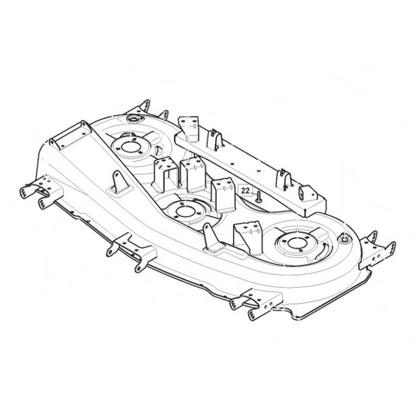 Plateau de coupe autoportée 118 cm  GGP - 382565089/0 - Plateau de coupe