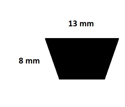 Courroie Mitsuboshi - Mitsuboshi - A117 - Courroie tondeuse