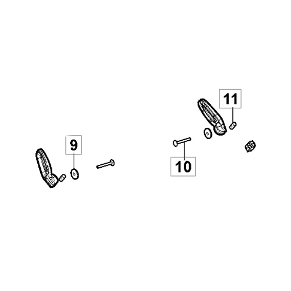 Ensemble de vis pour guidon tondeuse à batterie Stiga - GGP - 118811368/0 - Accessoires Tondeuse