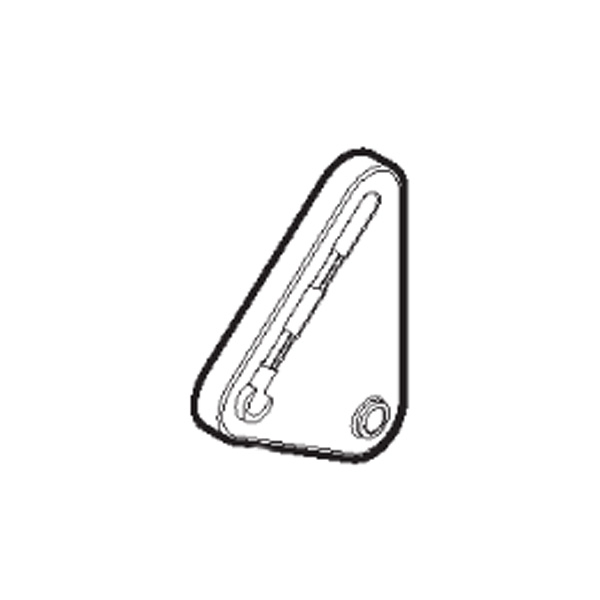 Support roue arrière tondeuse Stiga 322785448-1 - GGP - 322785448/1 - Support