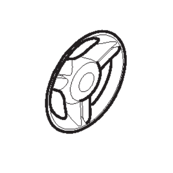 Enjoliveur arrière jaune tondeuse à batterie Stiga - GGP - 322110730/0 - Roue tondeuse