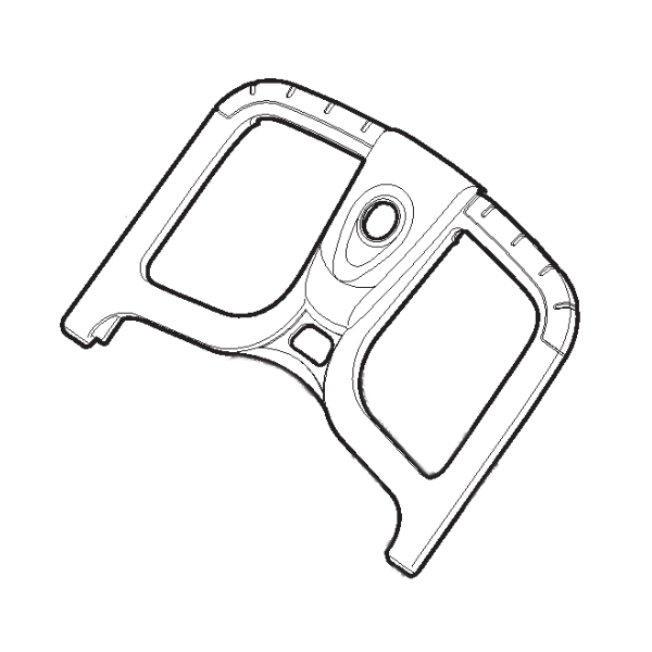 Commutateur poignée supérieure tondeuse Stiga - GGP - 322291068/0 - Poignée