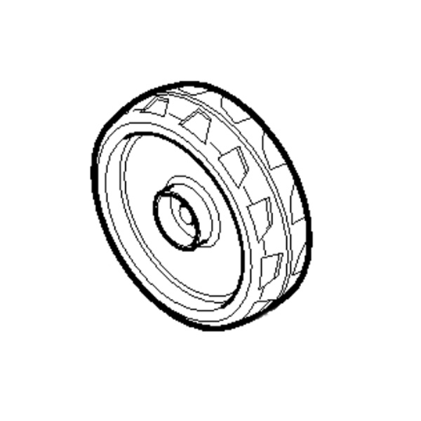 Roue arrière noir tondeuse Stiga - GGP - 118811182/0 - Roue tondeuse