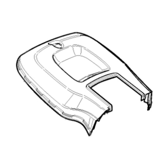 Partie supérieure sac de ramassage tondeuse COLLECTOR 140 Stiga - GGP - 118811235/0 - Toile de bac