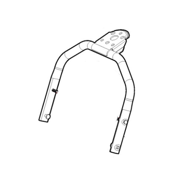 Guidon inférieur jaune tondeuse à batterie Stiga - GGP - 381007700/0 - Accessoires Tondeuse